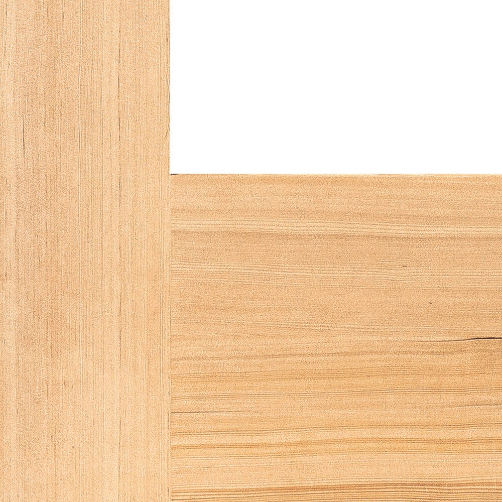 Krosswood Doors 32 in. x 80 in. Contemporary Hemlock 5-Lite Clear Glass Unfinished Wood Front Door Slab
