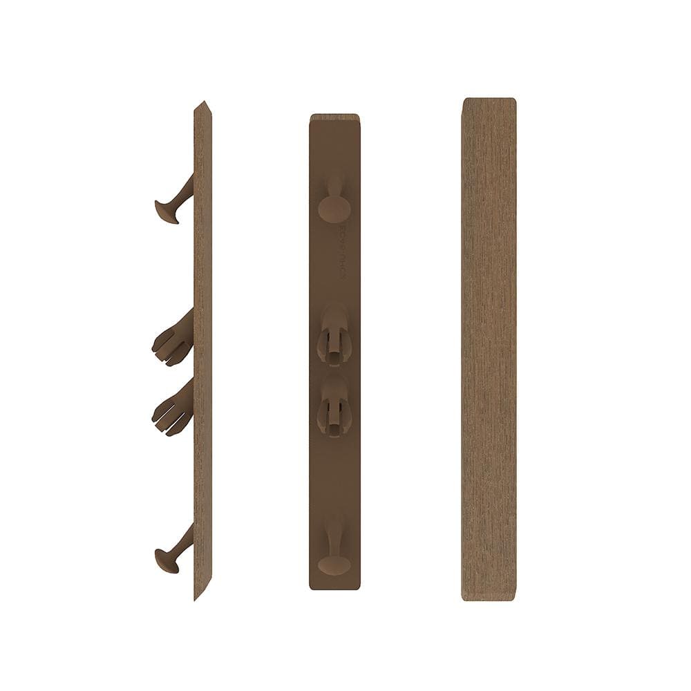 A single green leaf against a white background.