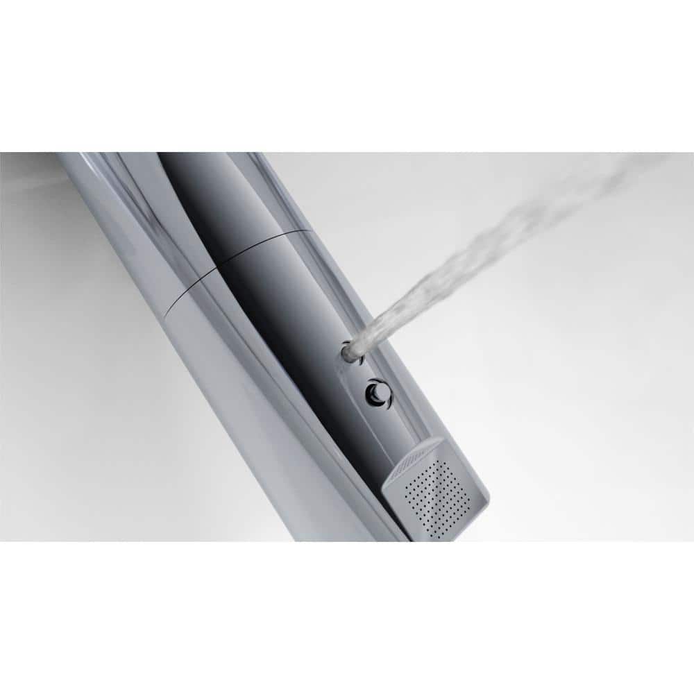 A single green leaf against a white background.