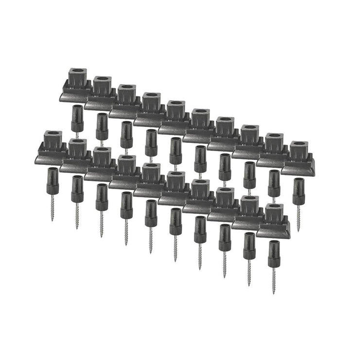 NUVO IRON Square Surface Mount Deck Railing Adapters for 3/4 in. Square Balusters (20-Piece)