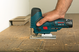 Bosch 12V Max Variable-Speed Barrel-Grip Jigsaw, Keyless T‑Shank, Bare Tool (JS120N)