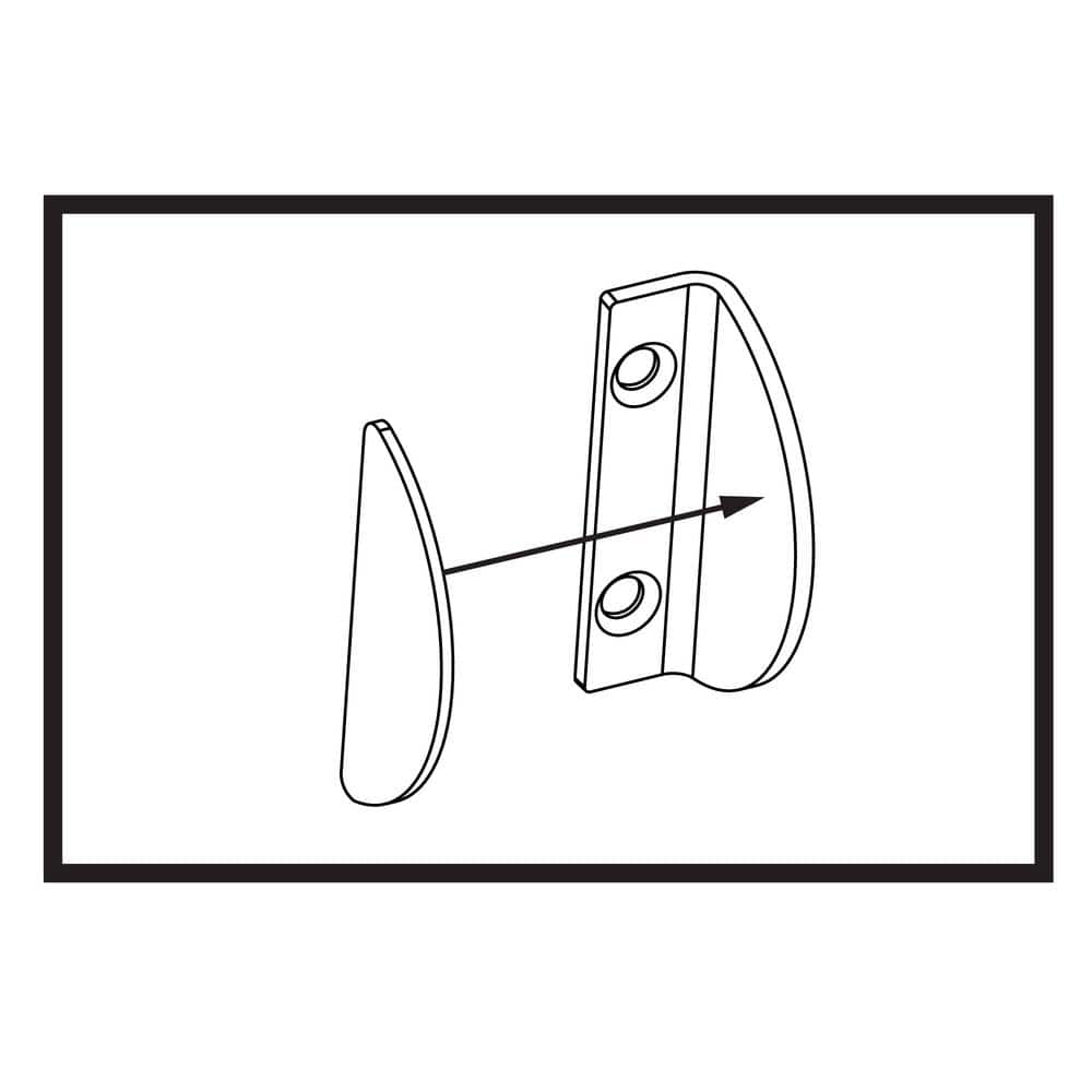Everbilt Oil Rubbed Bronze Adjustable C-Guide, Steel Barn Door Floor Guide