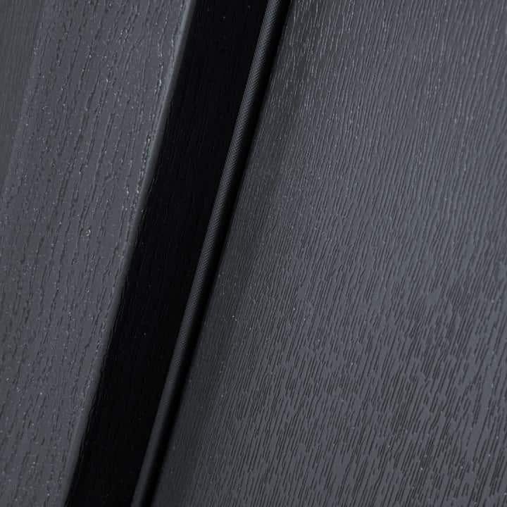 Steves & Sons Regency 36 in. x 80 in. 3/4-6 Lite Clear Glass RHIS Onyx Stain Mahogany Fiberglass Prehung Front Door