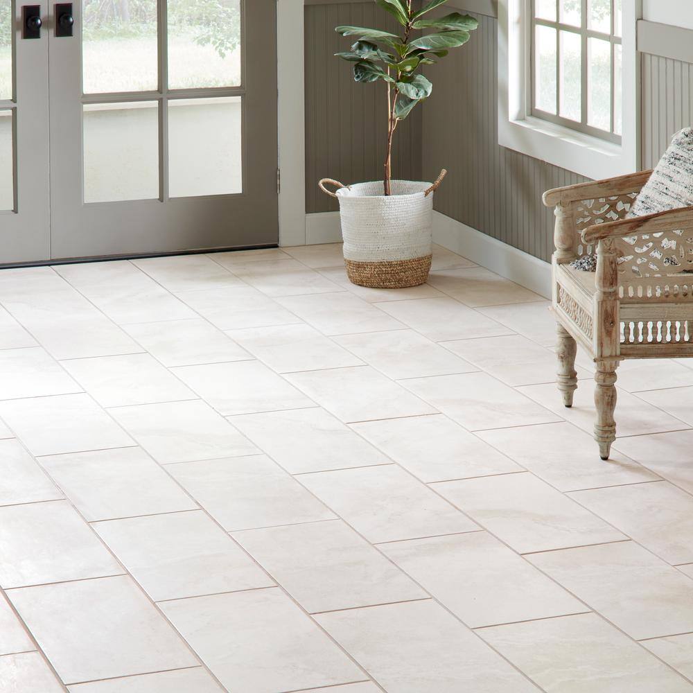 Daltile Canyon Gate Oyster White Matte 12 in. x 24 in. Glazed