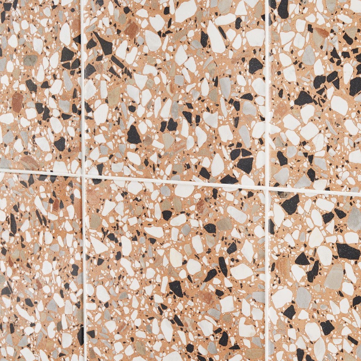 Tile Native Chip Tilebar Chips Macro Terracotta Coral Orange 8x8 Matte Porcelain Tile ...