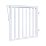 Peak Aluminum Railing 36 in. H x 40 in. W White Aluminum Deck Railing Wide Picket Gate