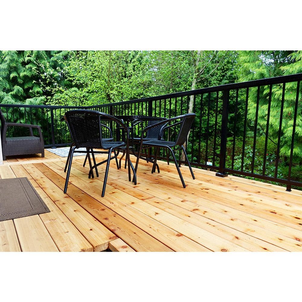 Peak Aluminum Railing 4 ft. Black Aluminum Deck Railing Picket and Spacer Kit for 42 in. high system
