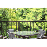 Peak Aluminum Railing 4 ft. Black Aluminum Deck Railing Picket and Spacer Kit for 42 in. high system