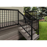 Peak Aluminum Railing 4 ft. Black Aluminum Deck Railing Picket and Spacer Kit for 42 in. high system