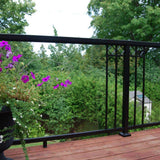Peak Aluminum Railing Black Aluminum Deck Railing Decorative Handrail Spacers Kit