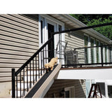 Peak Aluminum Railing 6 ft. Black Aluminum Deck Railing Stair Picket and Spacer Kit for 42 in. high system