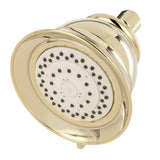 MOEN 4-Spray 5 in. Single Wall Mount Fixed Shower Head in Polished Brass