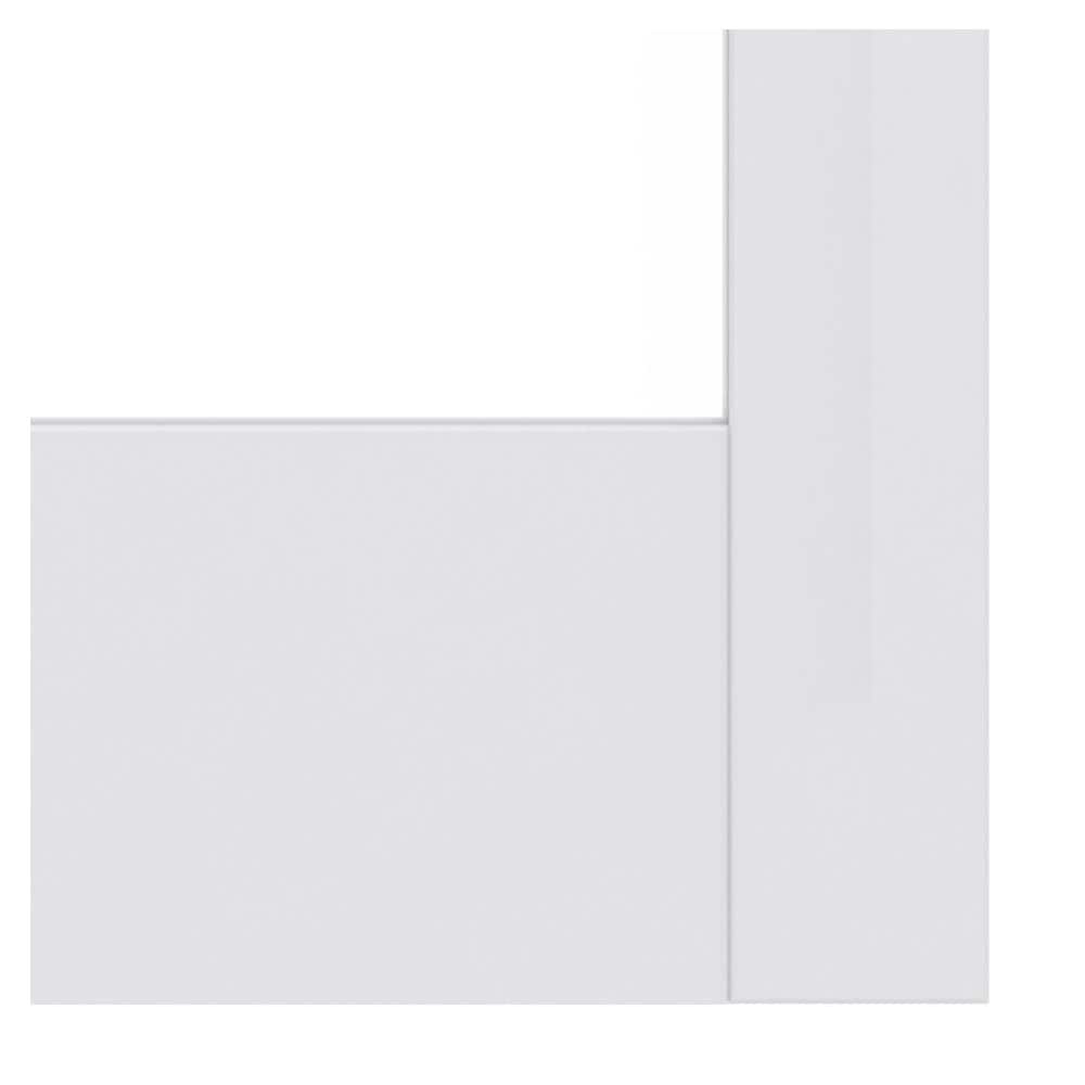 JELD-WEN MODA Primed PMC1044 Solid Core Wood Interior Door Slab with Clear Glass, 36 in. x 80 in.