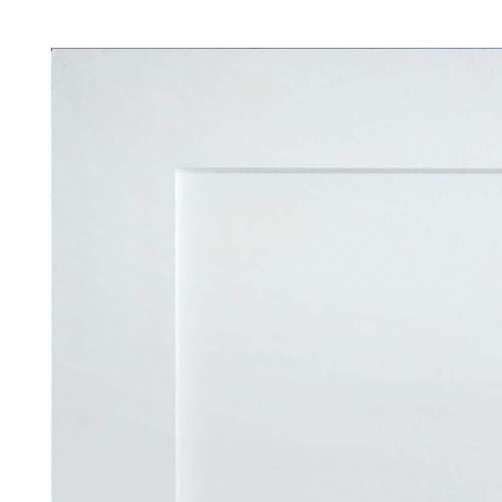 Krosswood Doors 36 in. x 96 in. Shaker 1-Panel Primed Solid Hybrid Core MDF Interior Door Slab