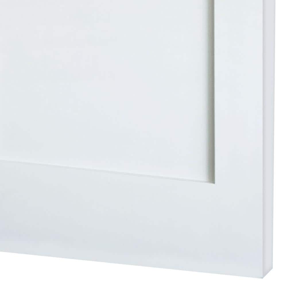 Krosswood Doors 36 in. x 96 in. Shaker 1-Panel Primed Solid Hybrid Core MDF Interior Door Slab