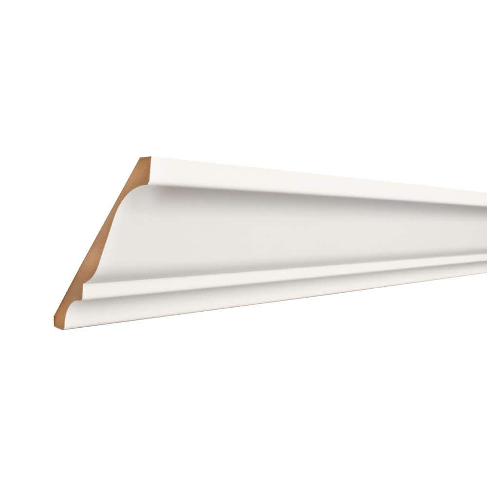 19 32 In ORNAMENTAL CoverTrim 19/32 in. x 5-1/4 in. x 96 in. MDF Crown Moulding ...