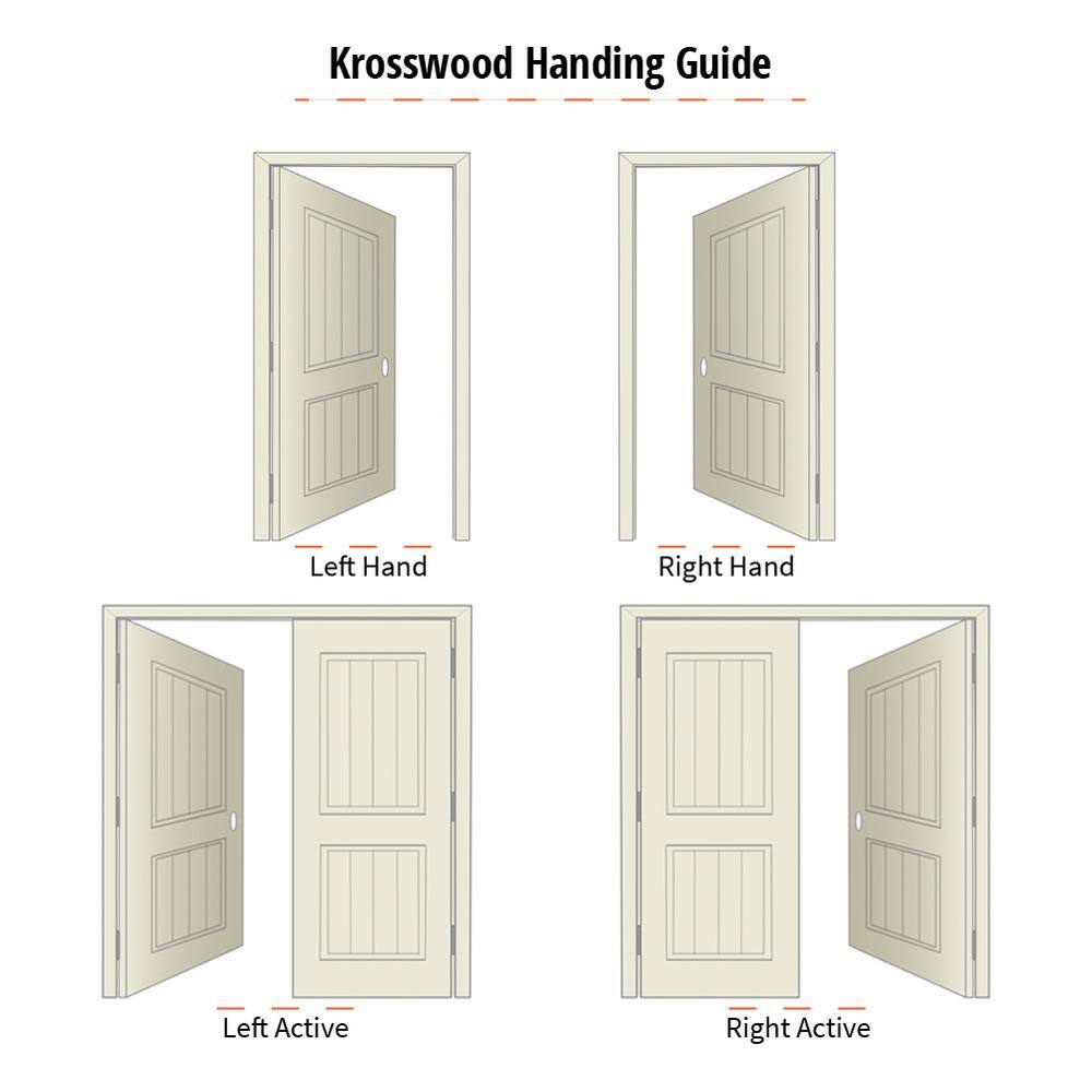 Krosswood Doors 36 in. x 80 in. Rustic Knotty Alder Arch Top Provincial Stain Left-Hand Inswing Wood Single Prehung Front Door