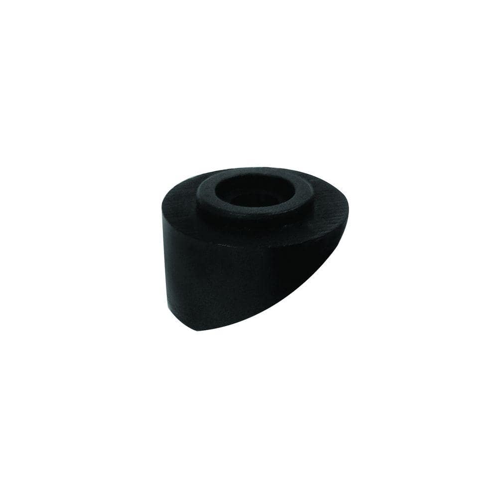 A single green leaf against a white background.