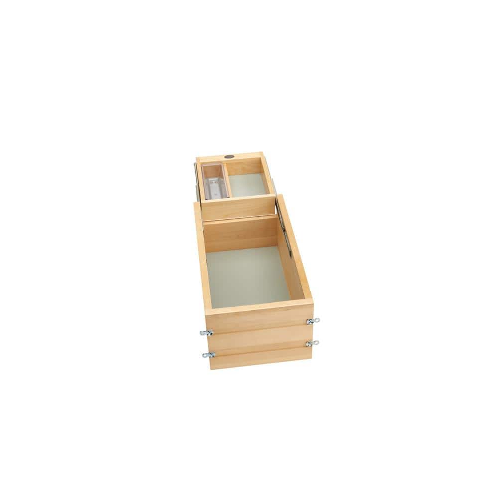 Rev-A-Shelf 12 in. Vanity Half-Tiered Drawer with Soft-Close, Full Acc ...