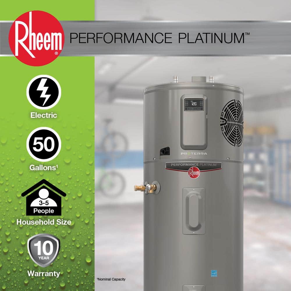 Heat Pump Top Electric Water Heaters Rheem Performance Platinum