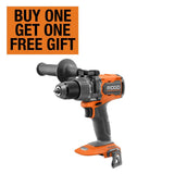 RIDGID 18V Brushless Cordless 1/2 in. High Torque Hammer Drill/Driver (Tool Only)