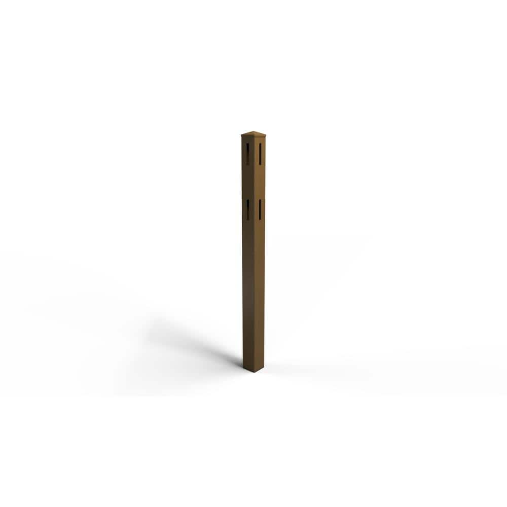 Trad Posts Natures Composites Composite 2-Rail Corner Post with Post Cap for Trad ...
