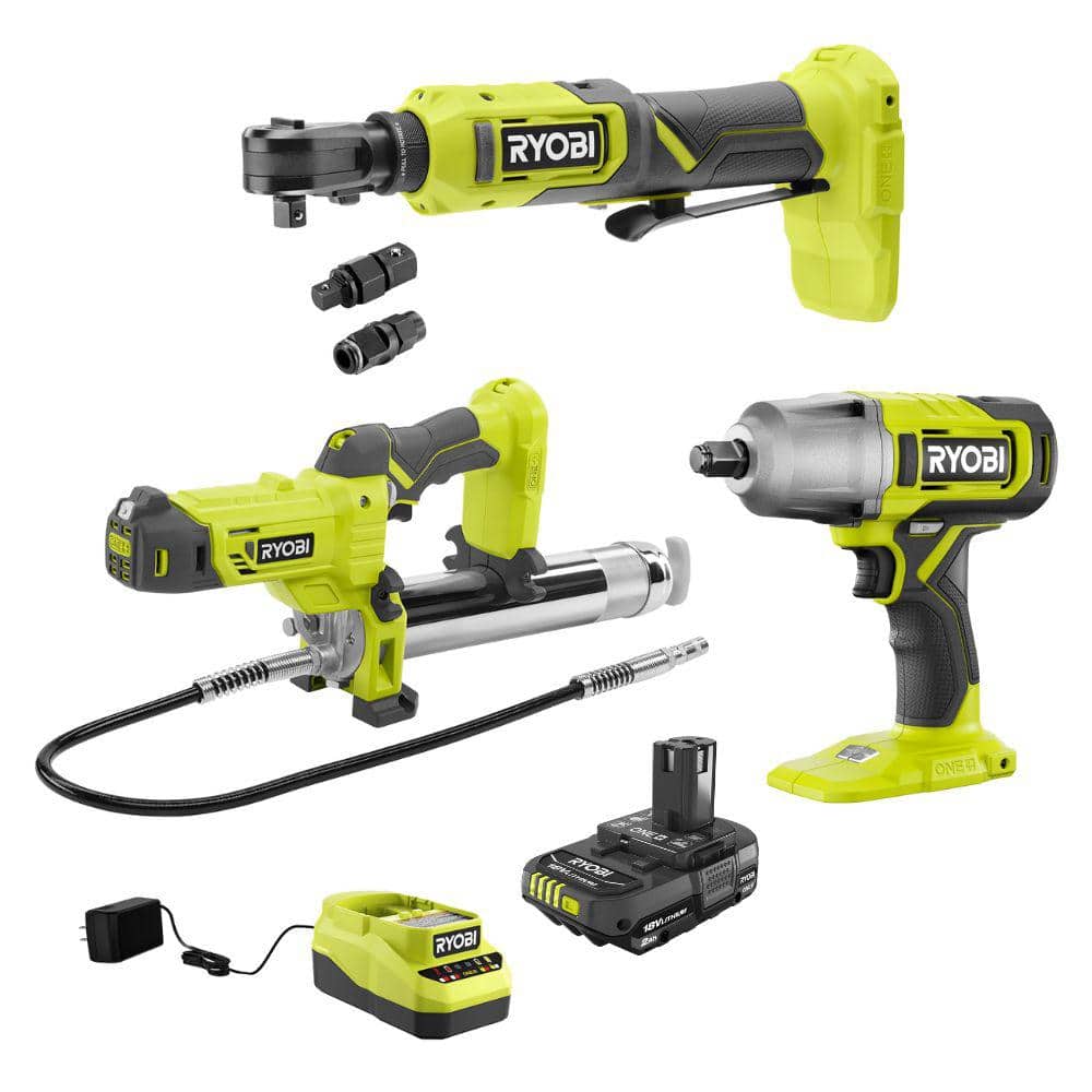 Impact Driver Kit Home Depot Ryobi Combo Home Depot Ryobi One