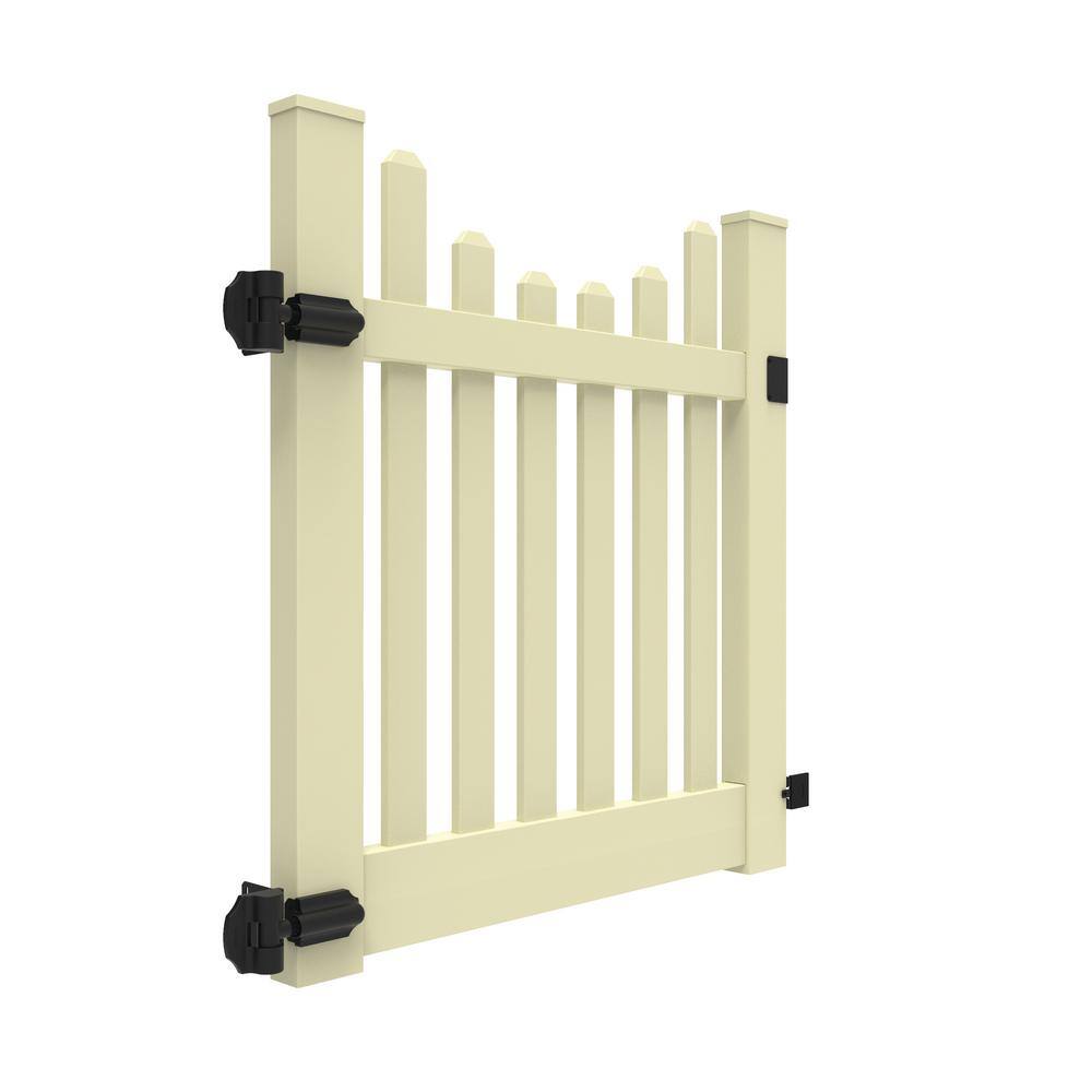 Barrette Outdoor Living Kettle Scallop Fence Gate - Thumbnail 2