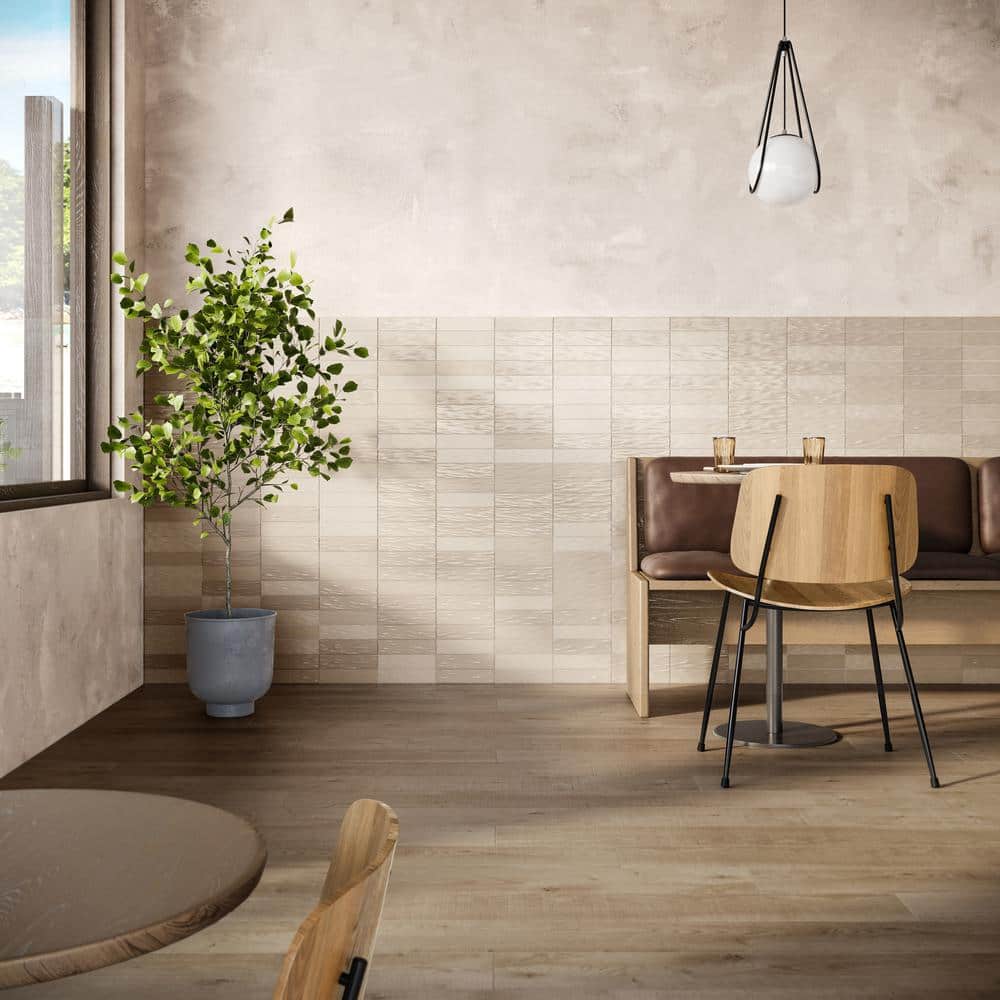 Ivy Hill Tile Amagansett Cream 2 in. x 8 in. 9 mm Satin Ceramic