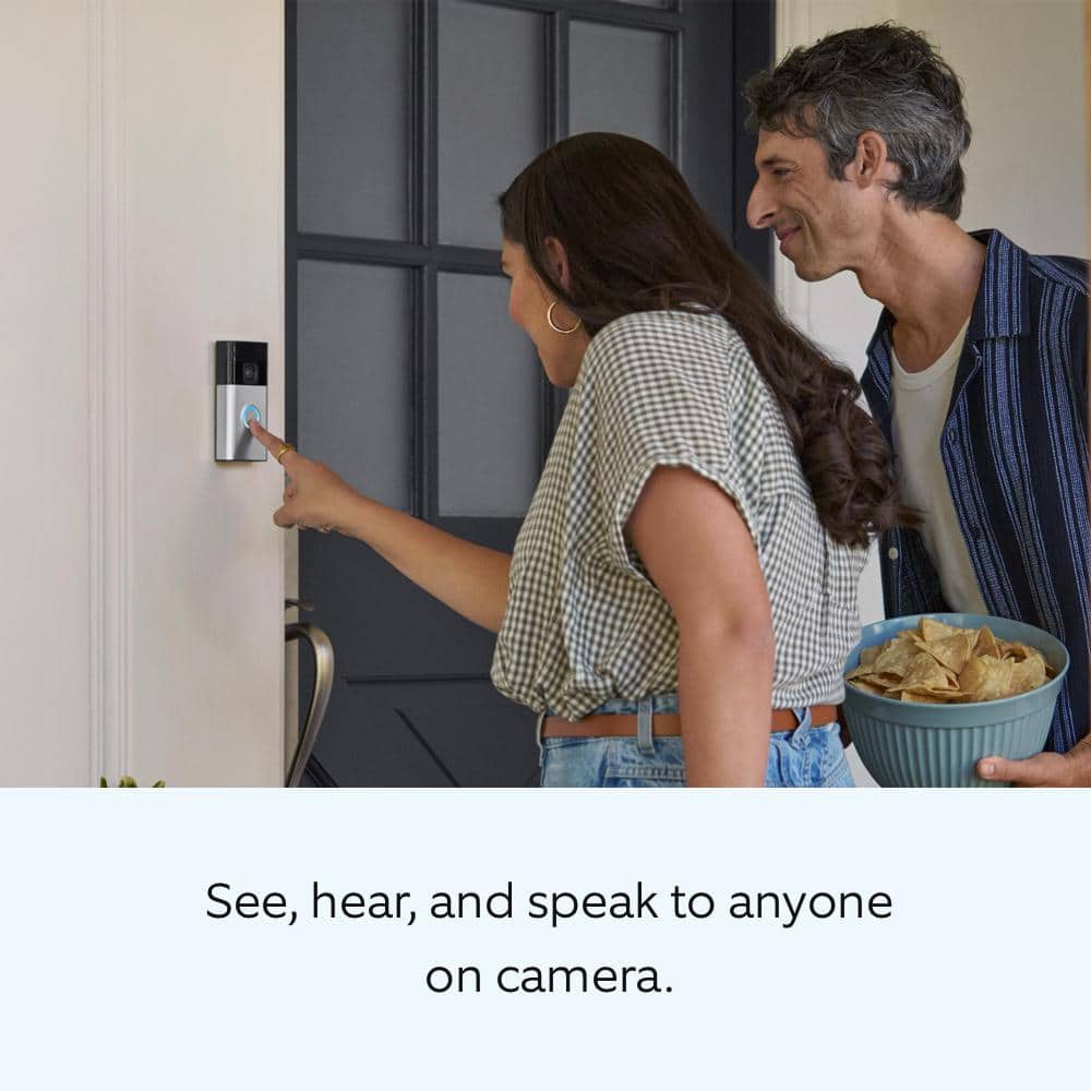 Ring Ring Starter Set with Battery Doorbell and Indoor Cam – Super