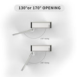 TaiMei 12 in. x 24 in. Frameless Recessed or Surface-Mount Beveled Single Mirror Bathroom Medicine Cabinet