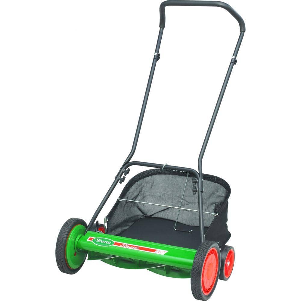 Scotts 20 Manual Walk Behind Reel Lawn Mower, Includes Grass