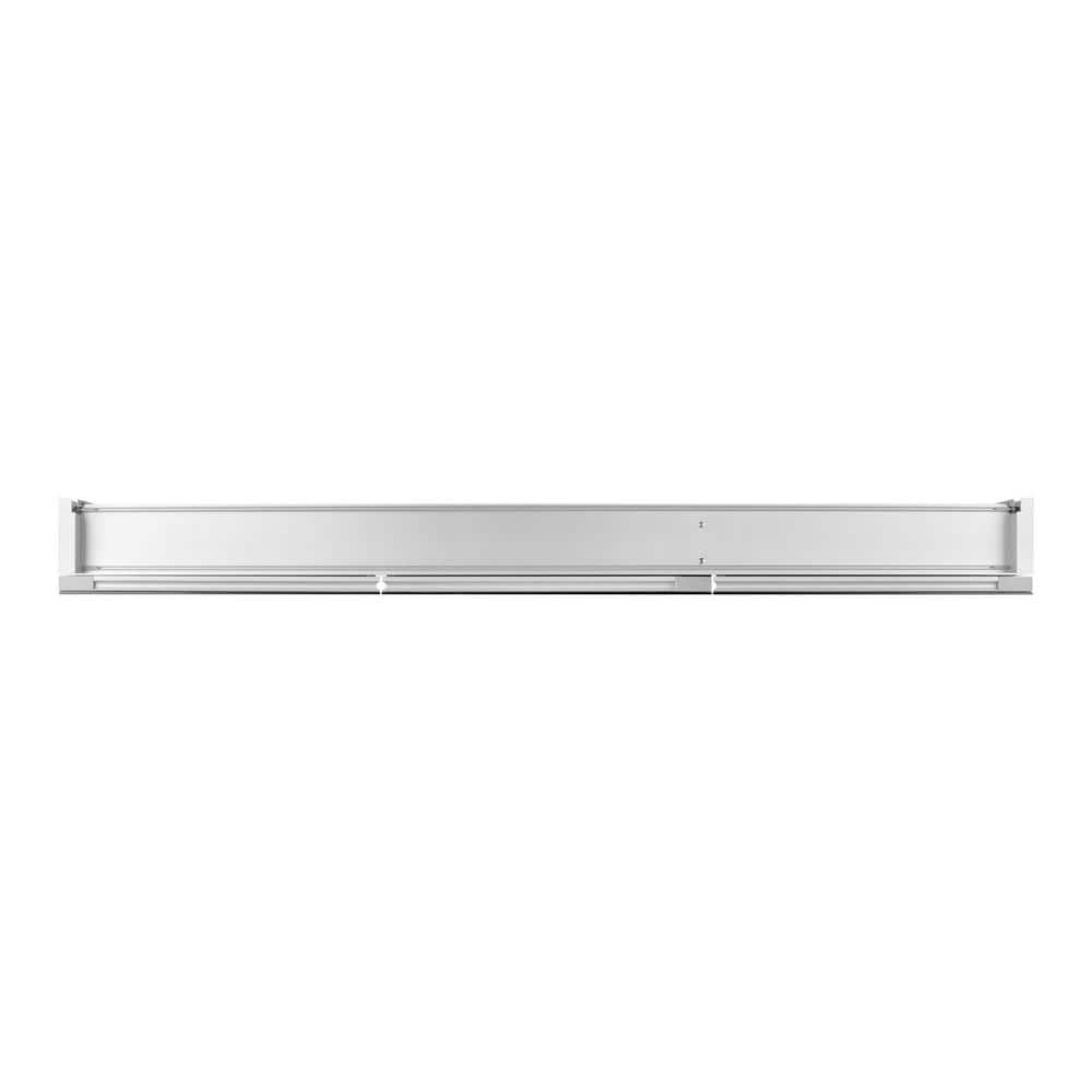DEERVALLEY 48 in. W x 26 in. H Rectangular Aluminum Frameless Surface Mount Bathroom 3-Doors Medicine Cabinet with Mirror