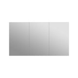 DEERVALLEY 48 in. W x 26 in. H Rectangular Aluminum Frameless Surface Mount Bathroom 3-Doors Medicine Cabinet with Mirror