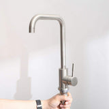 Flynama 24-Inch Stainless Steel Drop-In/Undermount Sink with Faucet & Drain
