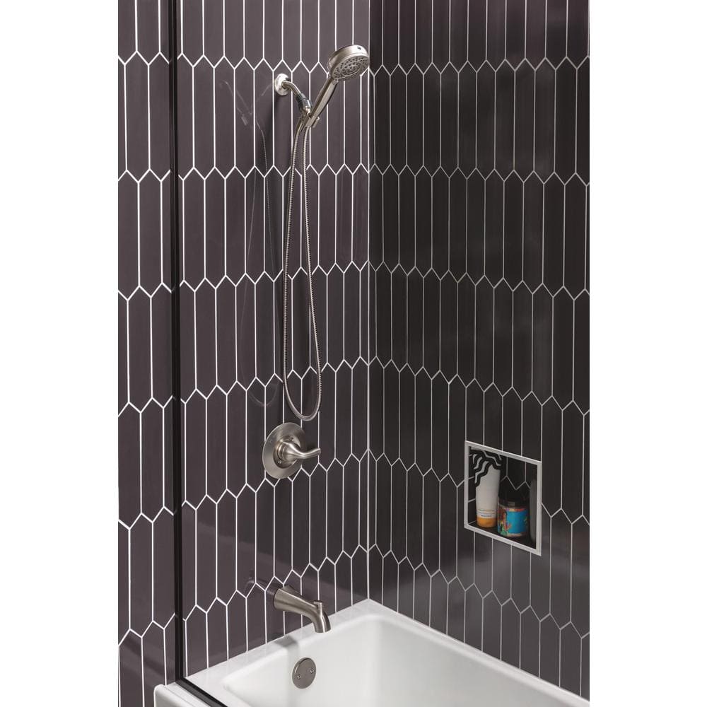 Delta Universal Showering Components ProClean 6‑Spray Handheld Shower Head, 1.75 GPM, SpotShield Brushed Nickel, 72‑in Hose