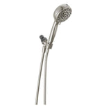 Delta Universal Showering Components ProClean 6‑Spray Handheld Shower Head, 1.75 GPM, SpotShield Brushed Nickel, 72‑in Hose