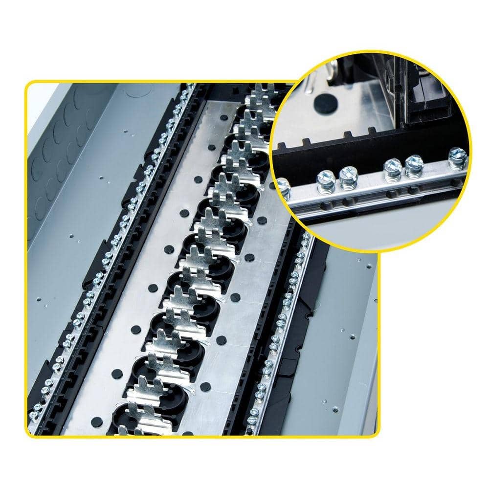 Square D Homeline 200-Amp 40-Space 80-Circuit Indoor Main Breaker Plug-On Neutral Load Center - HOM4080M200PCVP