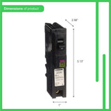 Square D Homeline 20 Amp Single-Pole Plug-On Neutral Dual Function (CAFCI & GFCI) Circuit Breaker, HOM120PDFC