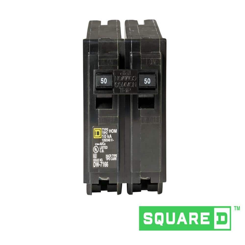 Square D Homeline 50 Amp 2-Pole Circuit Breaker(HOM250CP)