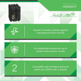 Square D Homeline 60 Amp 2-Pole Circuit Breaker(HOM260CP)