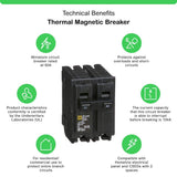 Square D Homeline 60 Amp 2-Pole Circuit Breaker(HOM260CP)