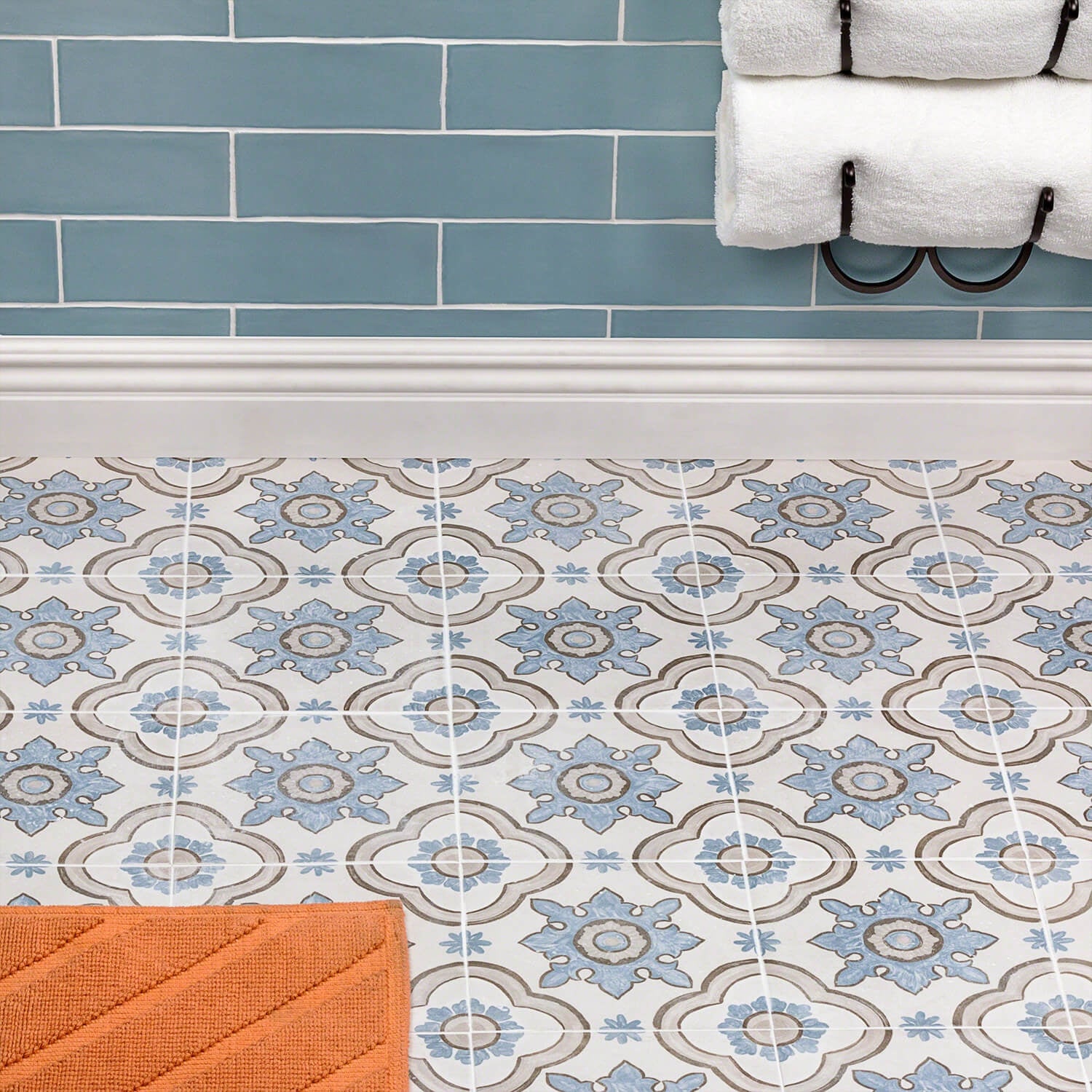 Amadora Basma Multicolor 8x8 Matte Porcelain Tile - Lux Tile – Super Arbor