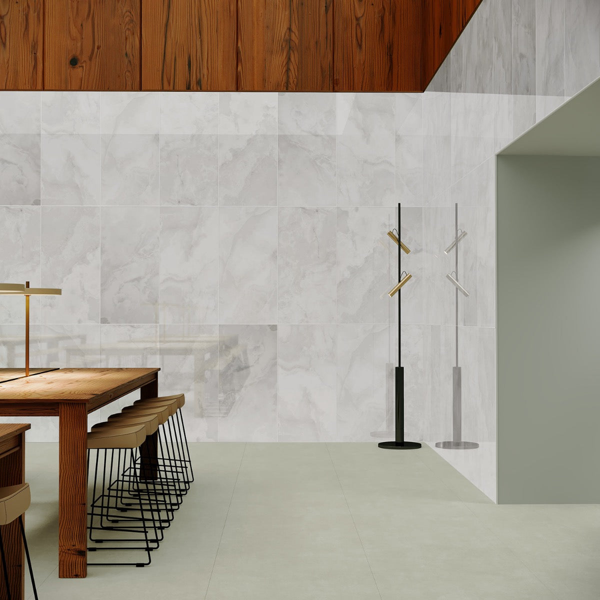Lux Tile Jewel Onyx White 24x48 Polished Porcelain Tile – Super Arbor