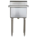 AmeriHome 21.5 in. x 24 in. Stainless Steel Utility Wall Mount Sink