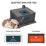 LORDEAR 22 in. x 22 in. Drop-In Stainless Steel Laundry Utility Sink