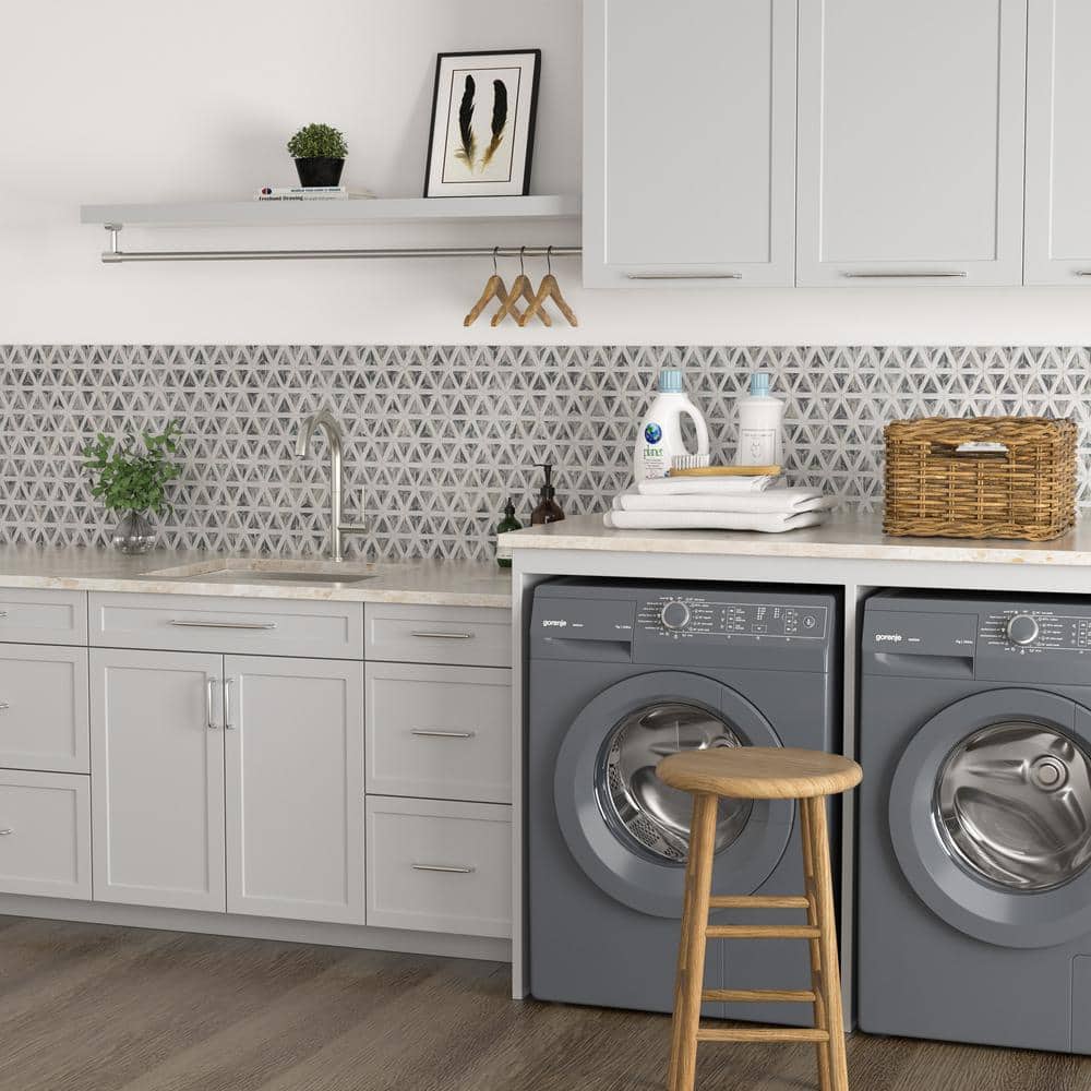 LORDEAR 22 in. Drop-In Laundry Utility Sink Stainless Steel 16 Gauge with Strain Basket