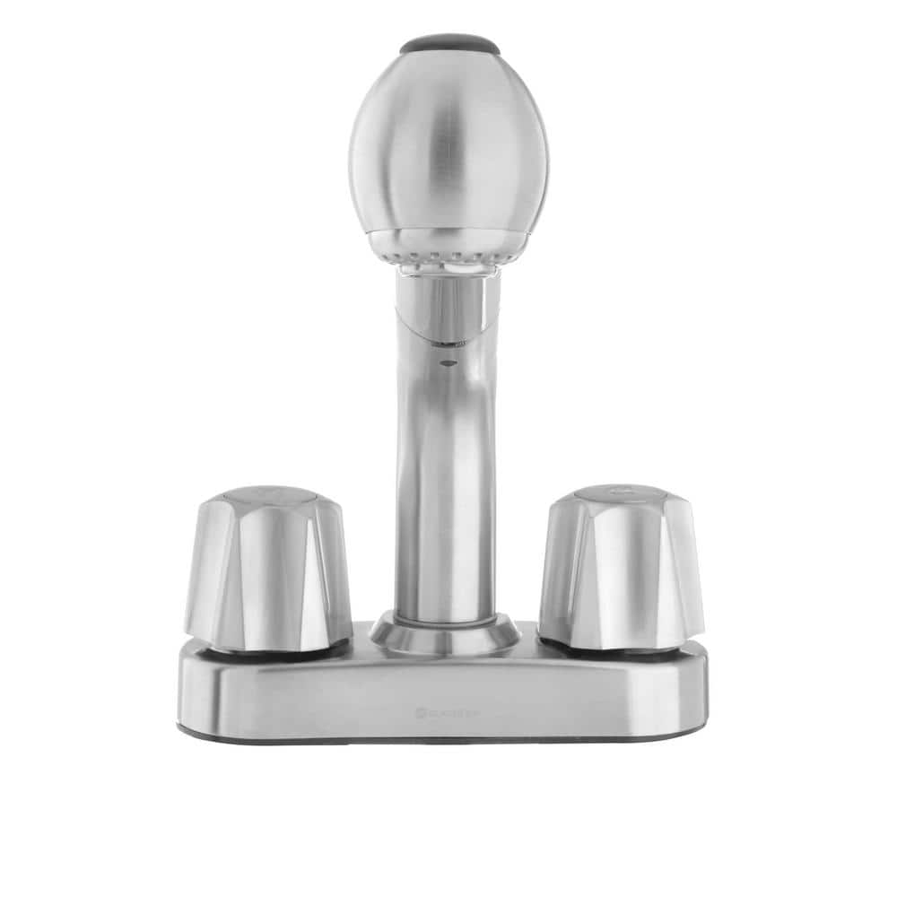 Glacier Bay Stainless Steel Pull-Out Laundry Faucet, 2-Handle Centerset