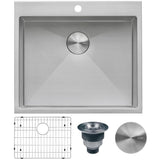 Ruvati Forma Pro 16-Gauge Stainless Steel Drop-In Laundry Utility Sink