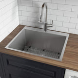 Ruvati Forma Pro 16-Gauge Stainless Steel Drop-In Laundry Utility Sink